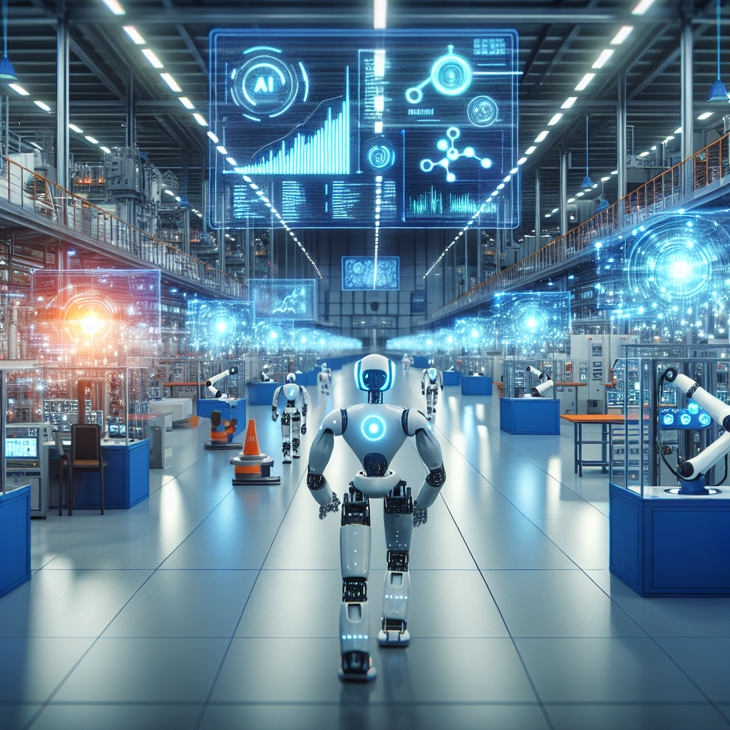 AI-powered robots and digital dashboards in a gas engineering facility